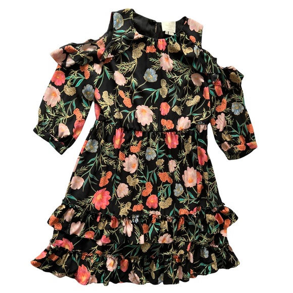Kate Spade Floral Cold Shoulder Dress | 6 - Picture 5 of 9